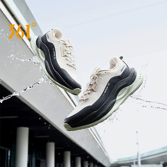361 Degrees Fierce 5.0 Rainblock Men Running Shoes Anti Splash Rainproof Grippy Rebound Durable Flexible Male Sneakers 672532216