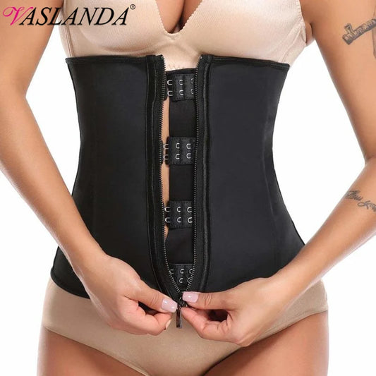 Women Waist Trainer Corset Slimming Body Shaper Trimmer Belt Latex Sauna Sweat Girdle Weight Loss Shapewear Fat Burning Cinchers