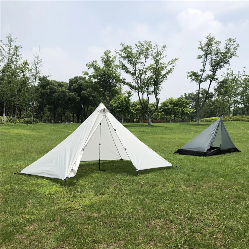 Camping Outdoor Ultralight Tipi Teepee Tent Pyramid Double Layer Bushcraft 1 Person Tents Hot Tent Waterproof