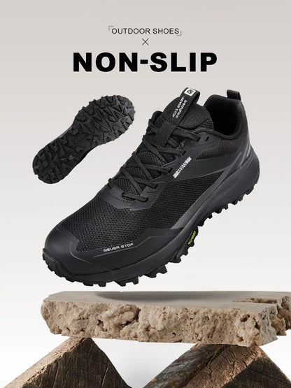 Bassploa Men Hiking Shoes New Fashion Lightweight Outdoor Sneakers Men Walking Shoes Comfort Non-Slip Wear Resistant Outdoor
