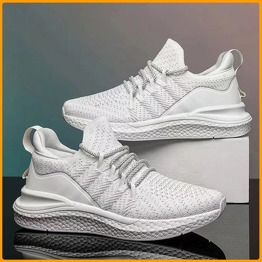 Classic Mijia Sneakers 4 Upgrade Men Fashion Breathable Shock-absorbing Sports Running Shoes Flying Woven Male Non-Slip Shoes