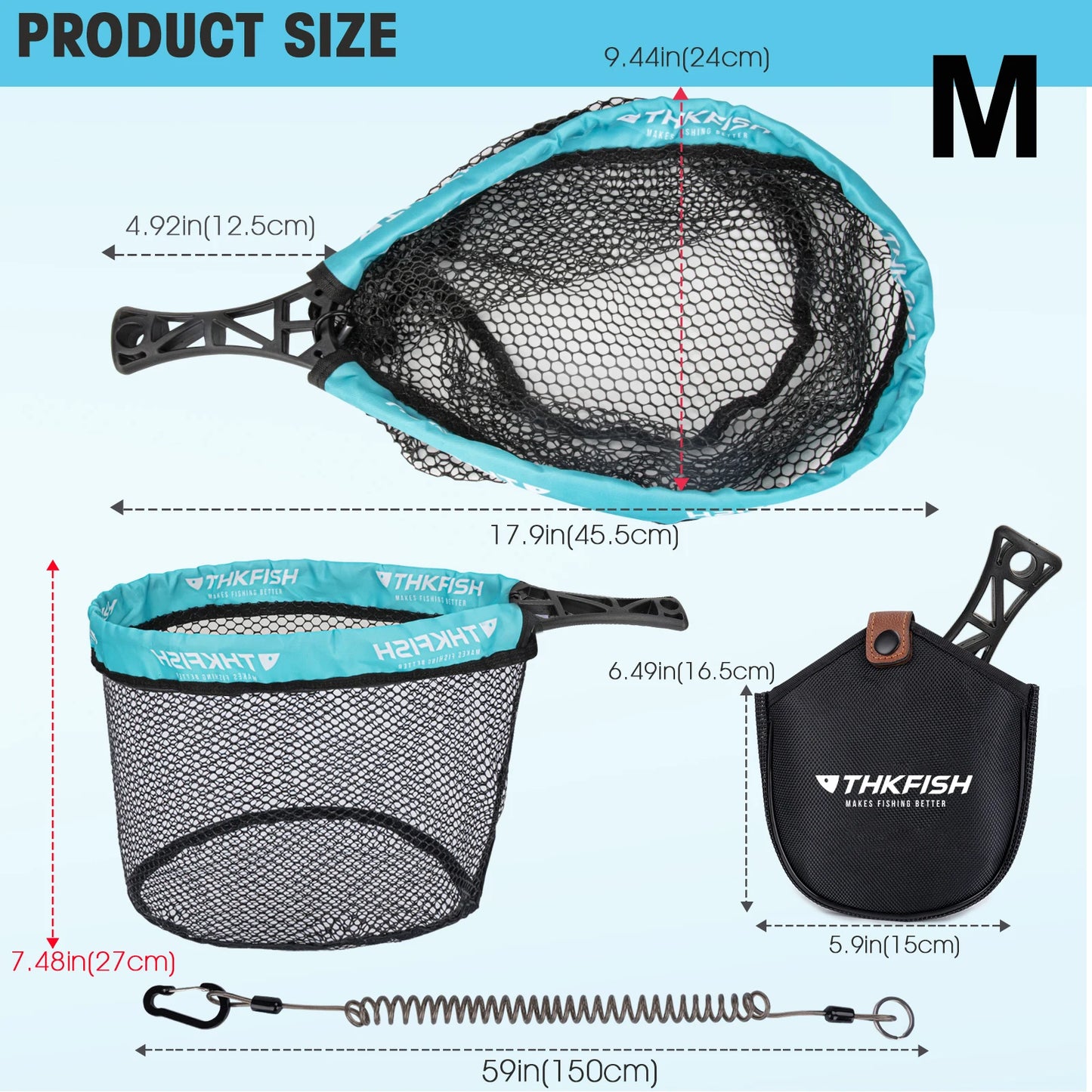 Foldable Fly Fishing Nets Portable Mesh Fishing Hand Net Outdoor Stream ABS Handle Dip Casting Landing Net Fishing Tools