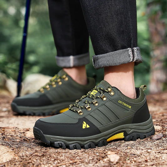 Best Seller Men's High-top Outdoor Climbing Shoes Men Sports Hiking Shoes Waterproof And Anti Slip Sports Shoes Breathable Boots