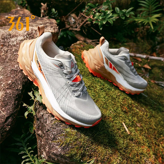 361 Degrees Yushan PRO Men Running Shoes Durable Hiking Cushioning Breathable Non-slip Outdoor Jogging Male Sneakers 672522250