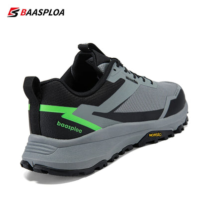 Baasploa Men Shoes Outdoor Hiking Anti-Slip Wear-Resistant Shoes Breathable Men New Sports Men Walking Shoes