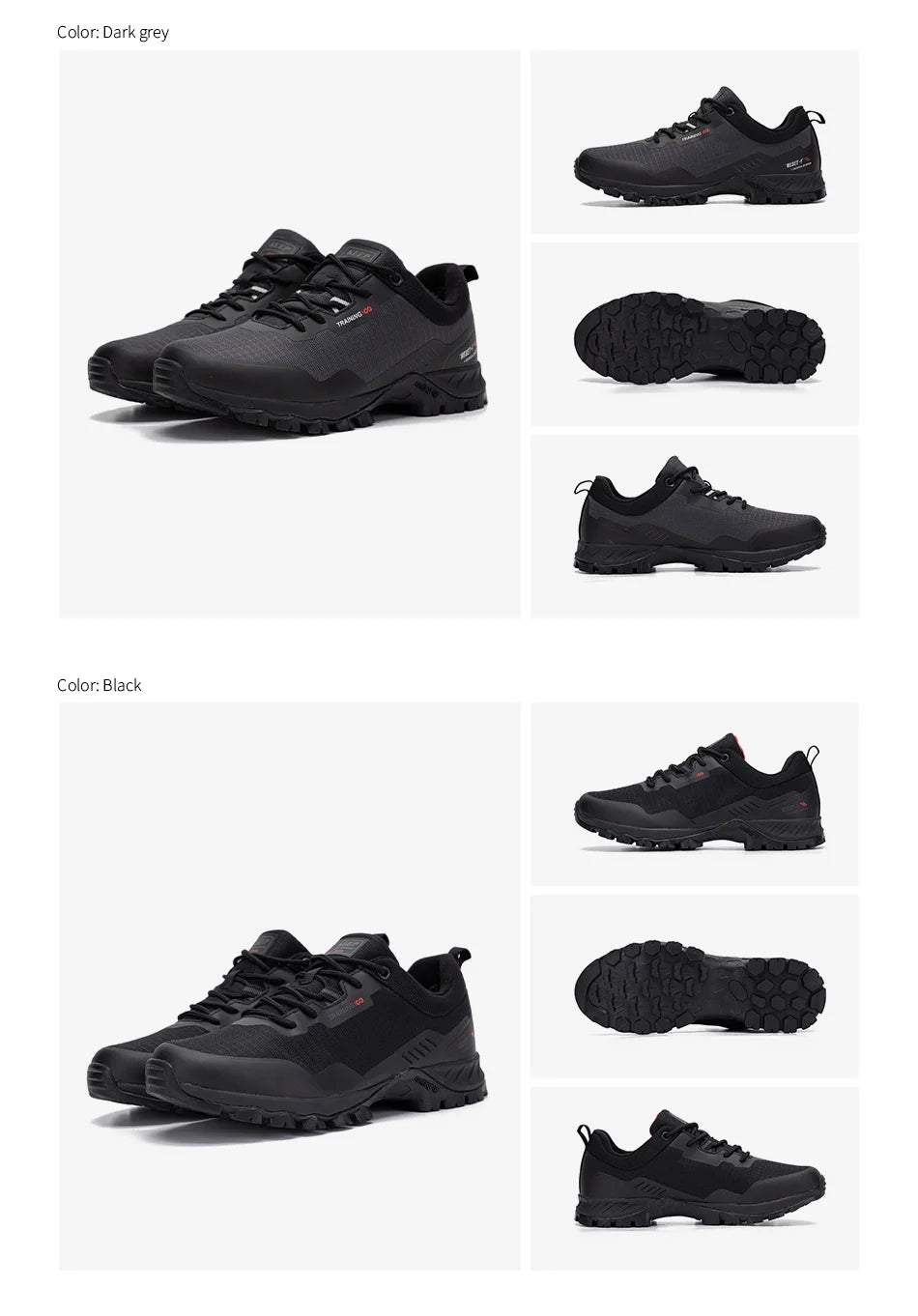 Baasploa New Man's Hiking Shoes Fashion Waterproof Male Outdoor Sneakers Comfortable Shoes Men Anti-Slip Wear-Resistant Footwear