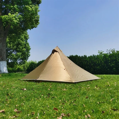 1 Person Hiking Camping Tent Ultralight Rodless Pyramid Tent 4 Season Backpack Tent Outdoor Waterproof Awnings Sun Shlelter Tent