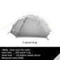 FLAME'S CREED TAIJI 2 15D Nylon Camping Ultralight Tent Outdoor 2 Persons 3/4 Season  Double Layer Camping  Hiking Tents