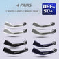 1/2/4 Pairs UV Sun Protection Arm Sleeves for Men Women, Compression Cooling Sun Sleeves - Sports - Workouts - Tattoo Cover