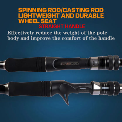 1.8M 2.1M 2.4M 2.7M 3.0M Portable Telescopic Fishing Rod Carbon Fiber Spinning/Casting Fish Rod Tackle