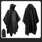 New 3 in 1 Outdoor Raincoat Waterproof Multifunction Rain Cover Lightweight Large Outdoor Rainwear Hiking Travel