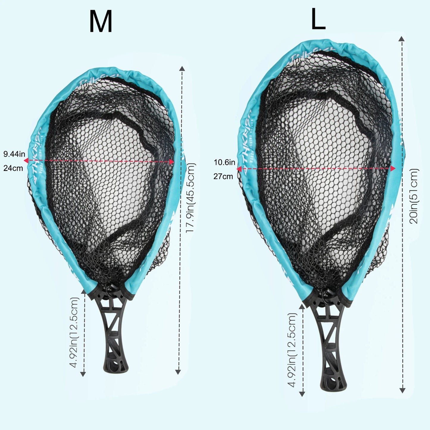 Foldable Fly Fishing Nets Portable Mesh Fishing Hand Net Outdoor Stream ABS Handle Dip Casting Landing Net Fishing Tools