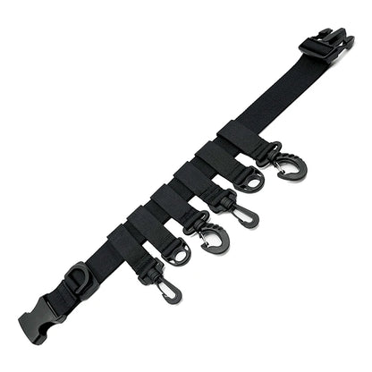Shawto Multi-function Nylon Belt Rod Holder Portable Pole Inserter Fishing Rod Pesca Rack Quick Belt Holder Inserting Device