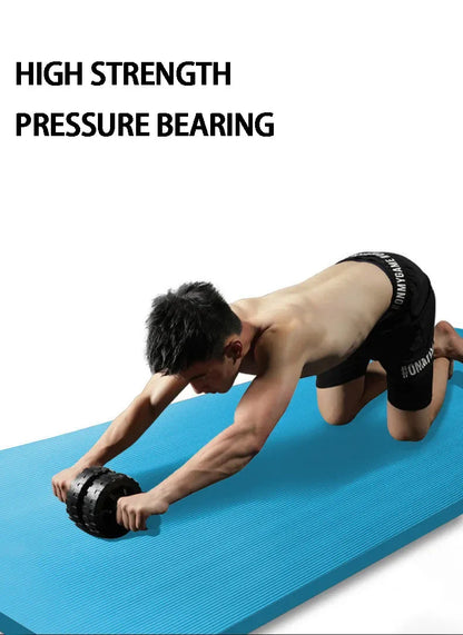 Thickened 15mm NBR Yoga Mat Double-sided Anti Slip Sports Fitness Mat Sports Yoga and Pilates Gymnastics Mat Fitness Equipment