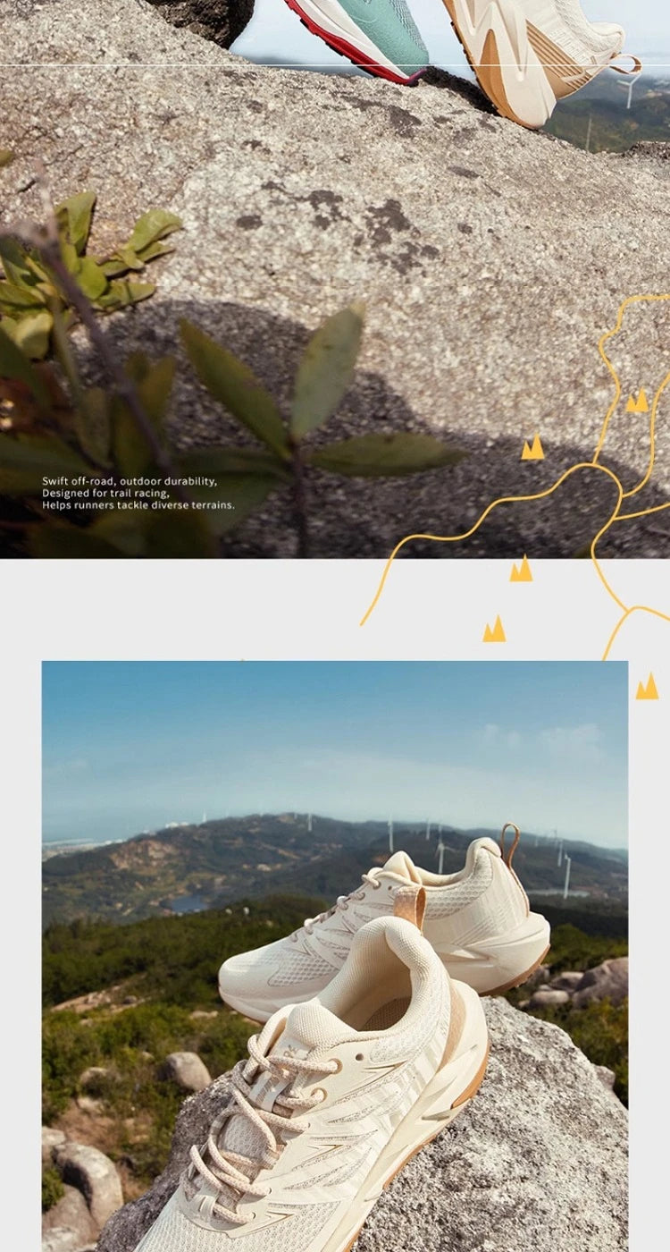 361 Degrees Yushan 2.0 Men Running Shoes New Leather Hiking Cushioning Light Breathable Outdoor Jogging Male Sneakers 672512234