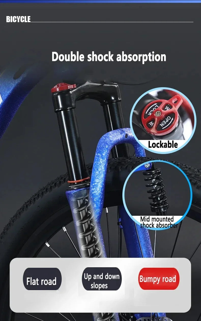 27.5 inch mountain bike single disc oil brake Downhill Bicycle soft tail mtb dual shock absorber 10speed Cross Country bicicleta