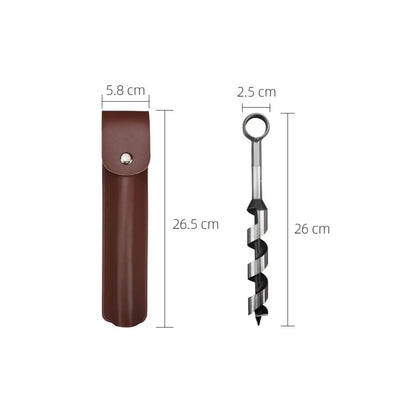 Survival Settlers Tool Outdoor Bushcraft Hand Auger Wrench Addition Tool To Survival And Camping Self-Tapping Screw Design