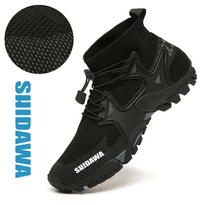 New Men's Non-slip Fishing Shoes Outdoor Sports Breathable Hunting Boots Mesh Quick-drying Upstream Shoes Cycling Shoes Sneakers