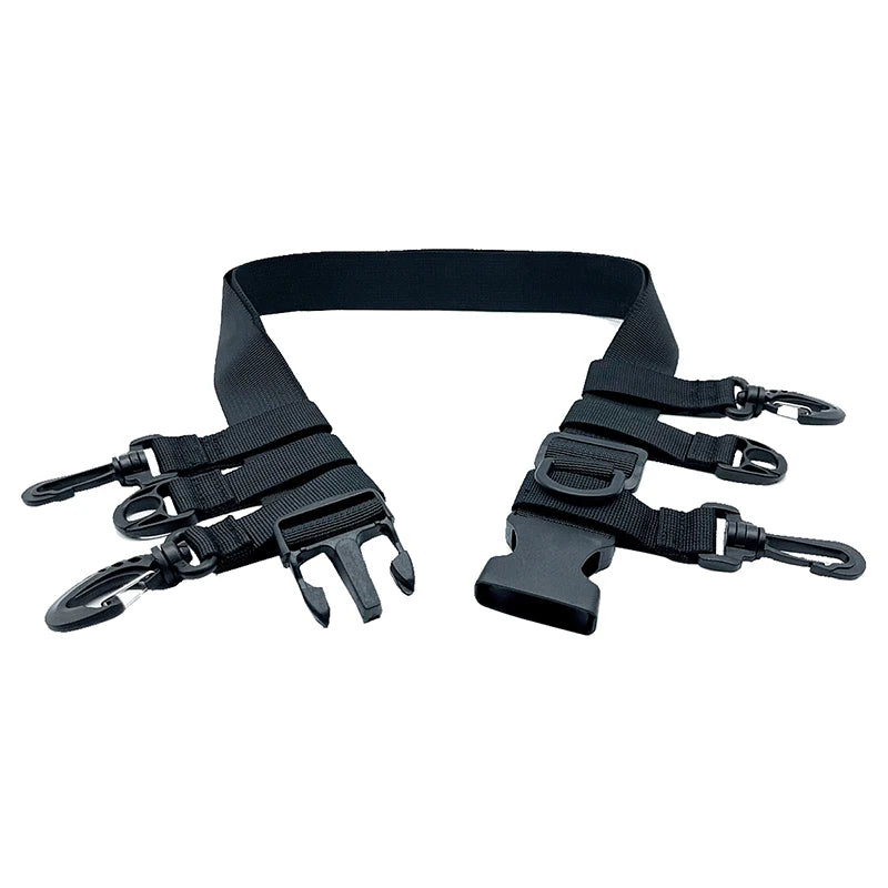 Shawto Multi-function Nylon Belt Rod Holder Portable Pole Inserter Fishing Rod Pesca Rack Quick Belt Holder Inserting Device