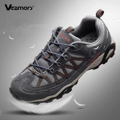 Unisex Outdoor Sneakers Wear-resistant Hiking Shoes For Men Women Non-Slip Tactical Climbing Shoes Breathable Trekking Sneakers