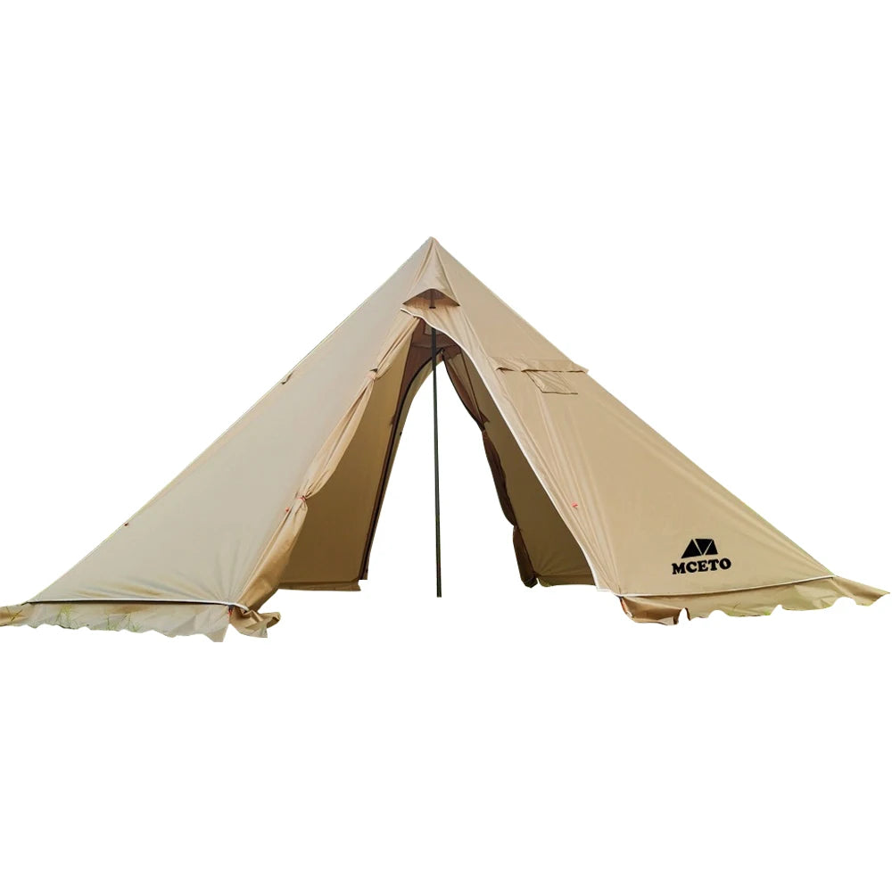 5-8 People Tipi Hot Tent with Stove Jack Camping Pyramid Teepee Tent for Camping Backpacking Hiking Tipi Tent with Stove Jack