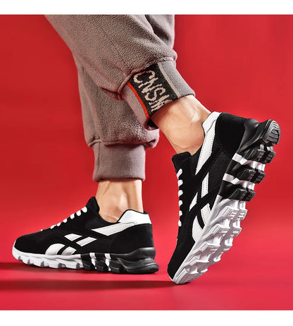 Men's Casual Sports Shoes Cushioning Women's Breathable Lightweight Sneakers for City Commute & Fitness Training Large Size