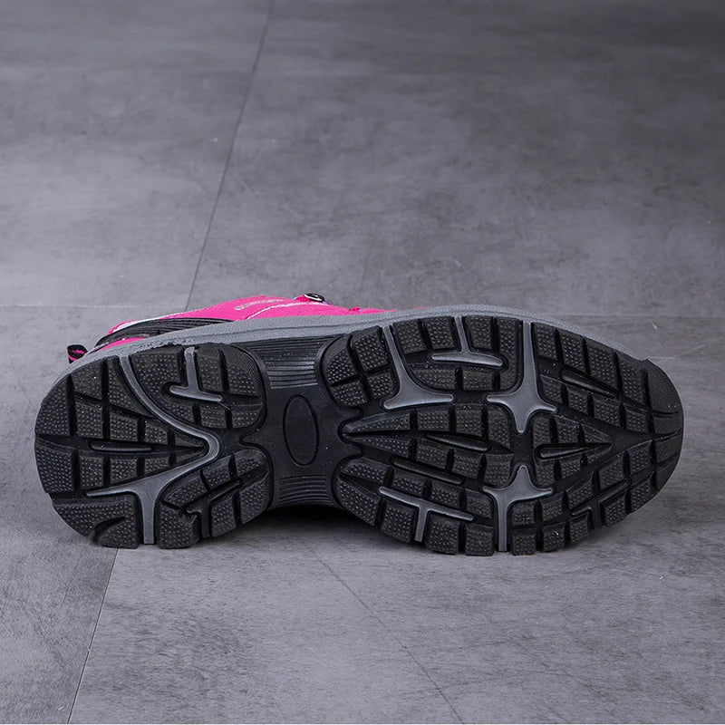 Spring and Autumn Mountaineering Shoes Fashion Women's Hiking Shoes 2025 Comfortable Outdoor Sports Anti Slip Walking Shoes