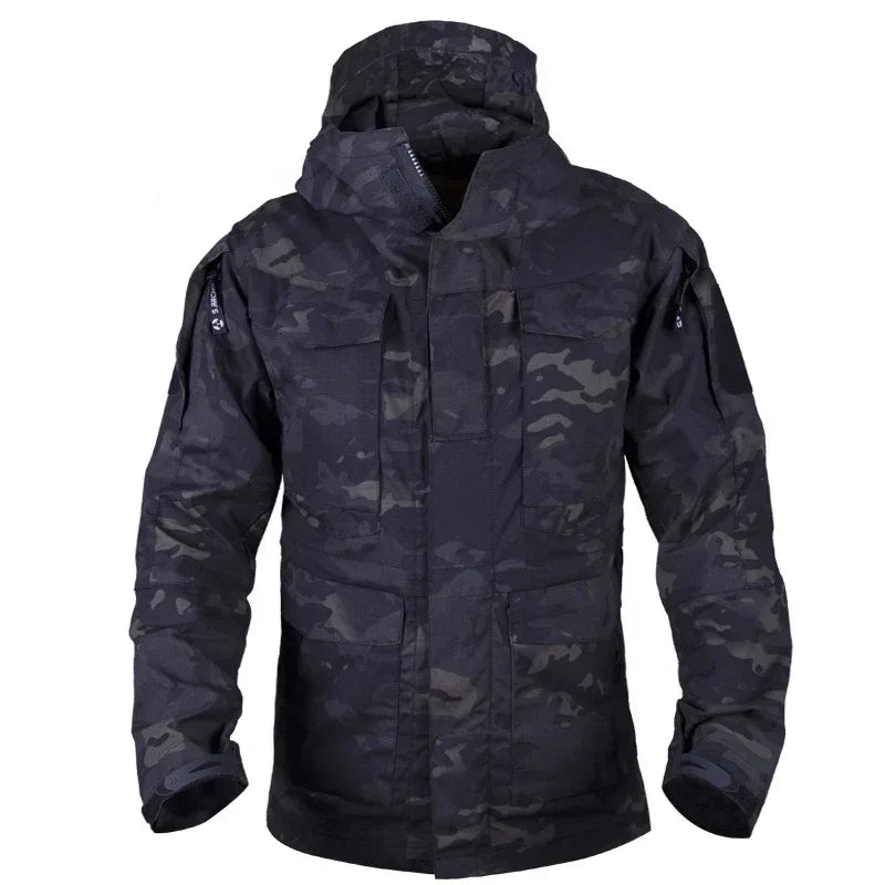 M65 UK Clothes Windproof Hunting Field Jackets Mens Winter/Autumn Waterproof Pilot Train Coat Hoodie Three Colors