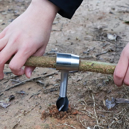 Outdoor Survival Auger Wrench Drill Woodworking Hand Tools For Wild Life Jungle Crafts Camping Bushcraft Drilling Accessories