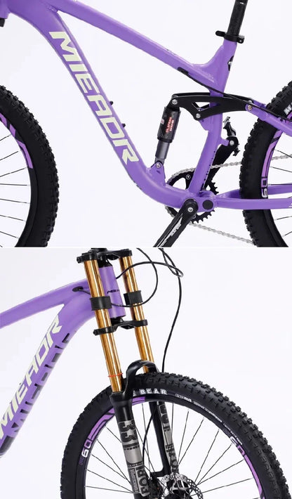 26/27.5 inch downhill bike dual shock absorption gravel bike 11 speed soft tail mountain bike adult hydraulic brake bicycle