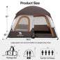 GOLDEN CAMEL 4-6 Person Camping Tents Hand-built Waterproof Portable Sunscreen Beach Backpacking Tent Thickened Camping Hiking