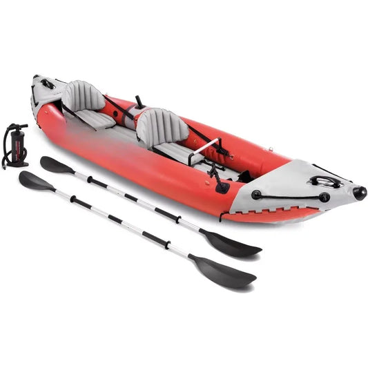 Hot Products.68309EP Excursion Pro K2 Inflatable Kayak Set: Includes Deluxe 86in Kayak Paddles