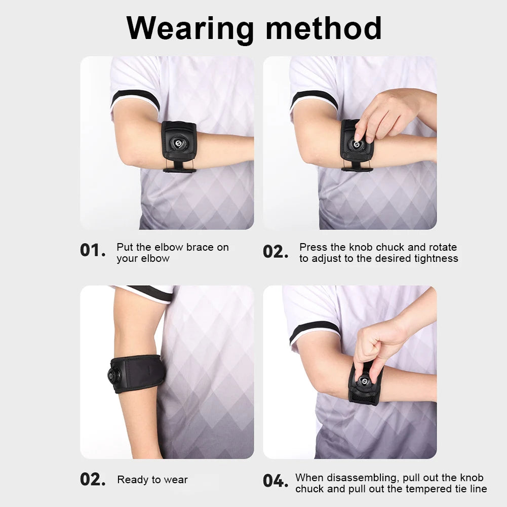 1-5Pcs Adjustable Elbow Brace Tennis Elbow Brace Breathable Arm Support Band Non Slip Golf Elbow Strap for Daily Wear Gym Sports