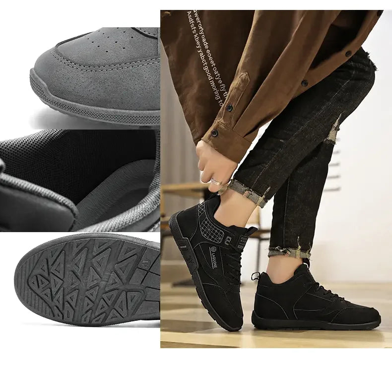 Men's Flat Sports Shoes Autumn 2024 New Outdoor Men's Vulcanized Shoes Casual Running Shoes Versatile Fashion Trend Work Boots