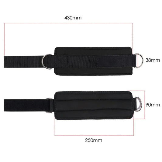 1Pcs Double D-Rings Ankle Strap Resistant Band Fitness Neoprene Padded Foot Support Gym Thigh Leg Ankle Cuffs Body Building
