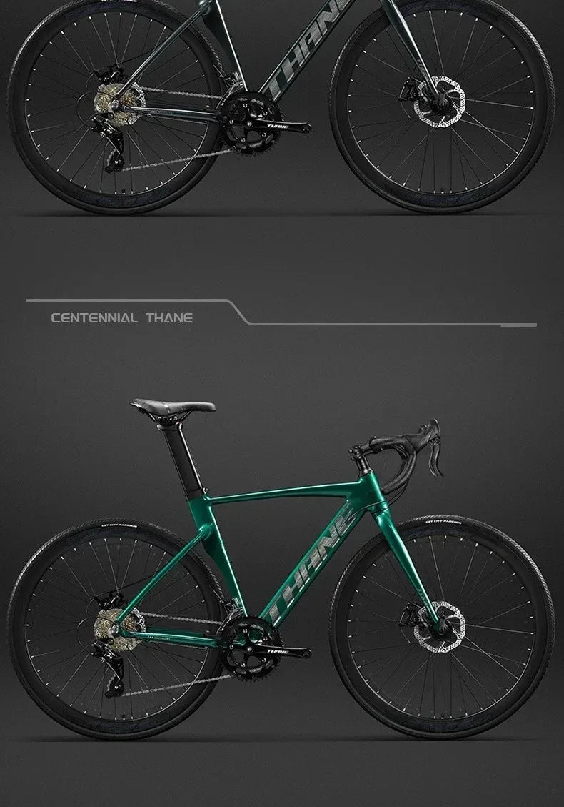 700C curved handle road bicycle 27 speed oil disc brake gravel bike ultralight aluminum alloy frame Road Racing bicicleta aldult