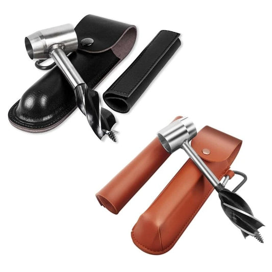 652F Durable Survival Drill Tools for Settlers Wrench Outdoor Peg and Hole Maker Manual Auger
