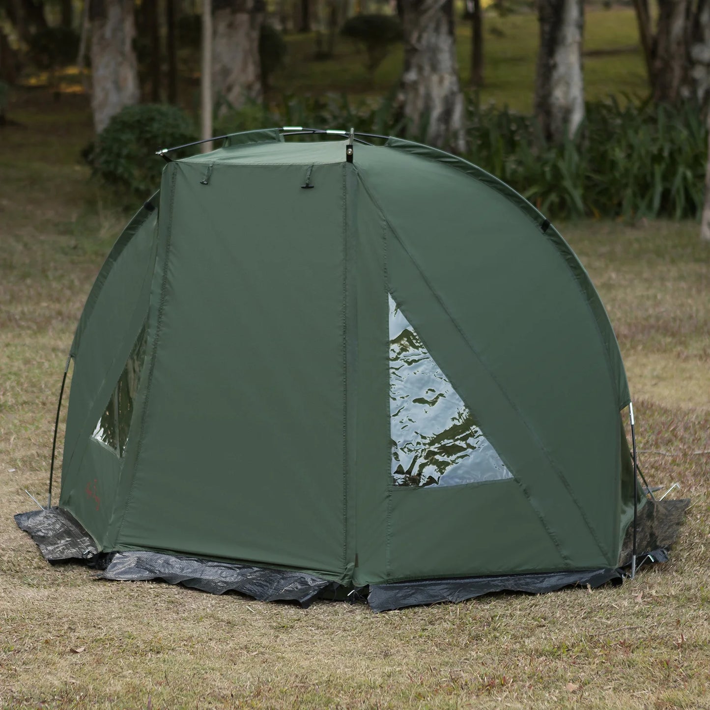 1-2 Person Outdoor Camping Shelter Tent for Carp Fishing Bivvy Hunting Travel Adventure Quick Erect Waterproof Rainproof Green