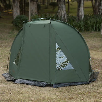 1-2 Person Outdoor Camping Shelter Tent for Carp Fishing Bivvy Hunting Travel Adventure Quick Erect Waterproof Rainproof Green