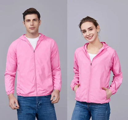 Camping Waterproof Jacket Men Women Windbreaker Men Raincoat Rain Jacket Men Waterproof Hiking Climbing Clothes Sun Protection