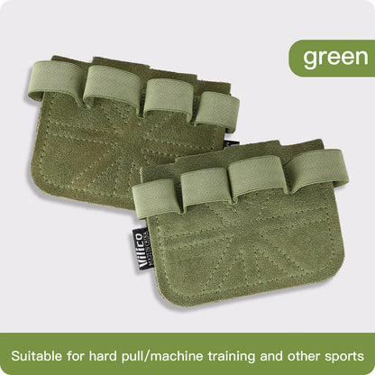 Cowhide weightlifting training gloves with palm protection for men's and women's fitness, gymnastics, grip strength, pull ups, a