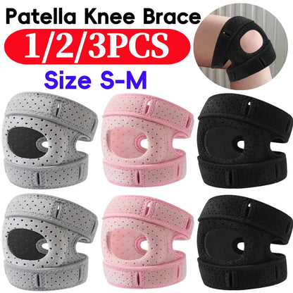 1/2Pcs Kneepad Stabilizer Fitness Knee Pads Adjustable Compression Knee Support Brace Open Patella Support Strap for Workout