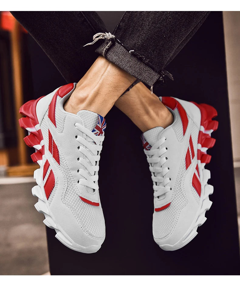 Men's Casual Sports Shoes Cushioning Women's Breathable Lightweight Sneakers for City Commute & Fitness Training Large Size