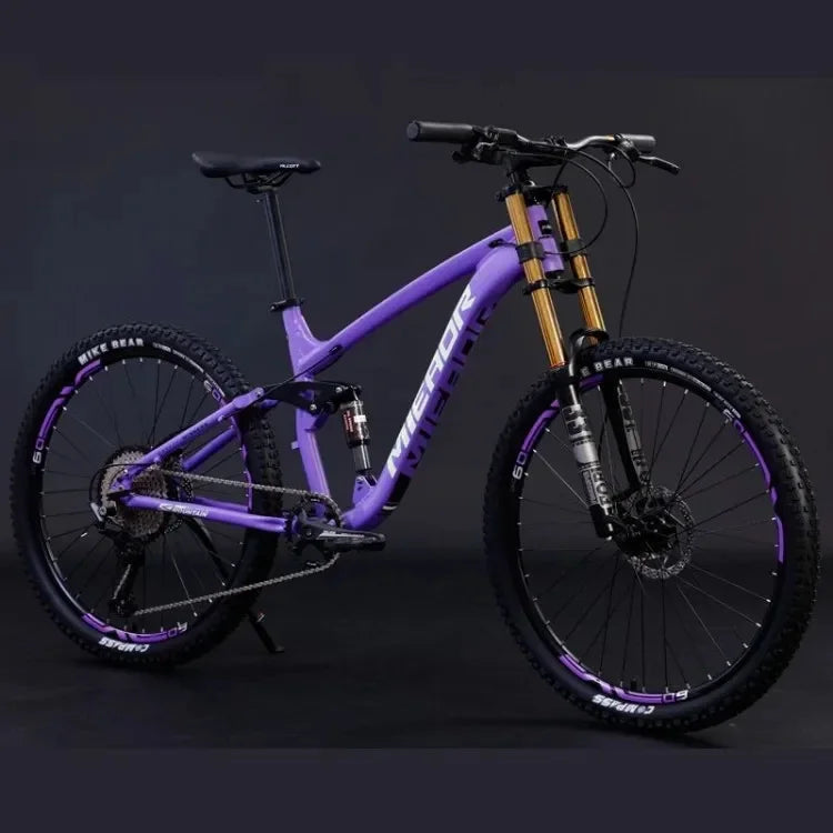 26/27.5 inch downhill bike dual shock absorption gravel bike 11 speed soft tail mountain bike adult hydraulic brake bicycle
