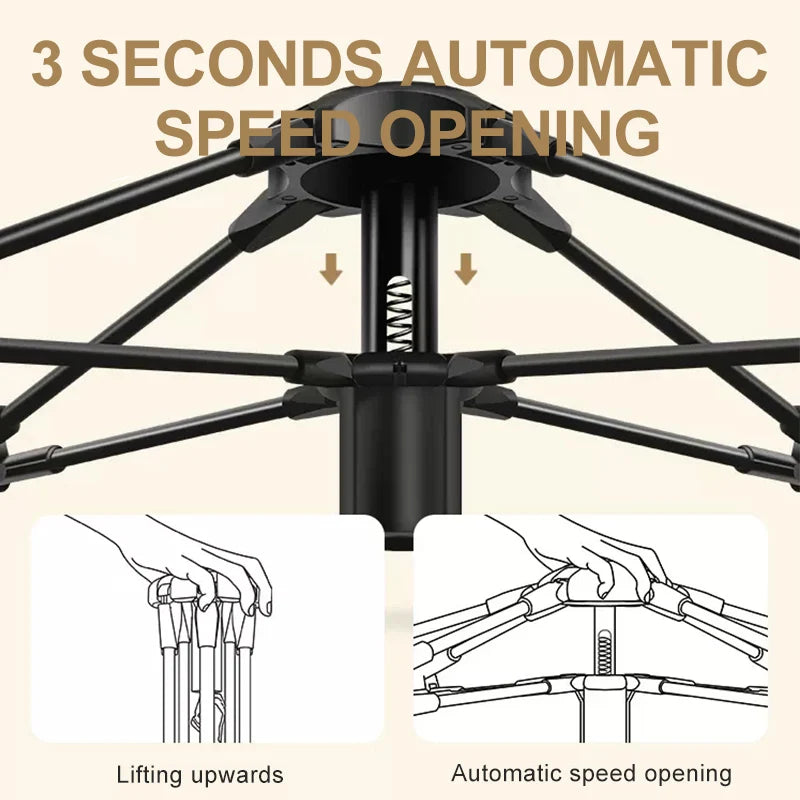 GOLDEN CAMEL 2-3 Persons Camping Tents Outdoor Portable Folding Automatic Tent Travel Rainproof Camping Equipment Beach Canopy