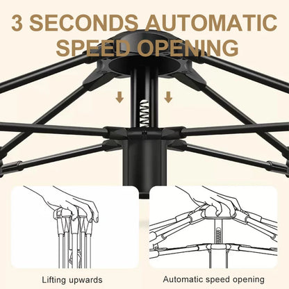 GOLDEN CAMEL 2-3 Persons Camping Tents Outdoor Portable Folding Automatic Tent Travel Rainproof Camping Equipment Beach Canopy