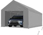 10x20 ft Heavy Duty Carport with Removable Sidewalls, Portable Car Canopy, Garage Tent, Boat Shelter with Reinforced Triangular