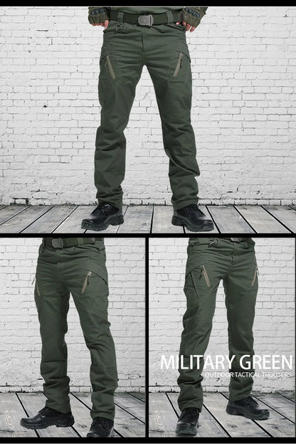 Mens Waterproof Cargo Pants Elastic Multiple Pocket Military Male Trousers Outdoor Joggers Pant Plus Size Tactical Pants Men