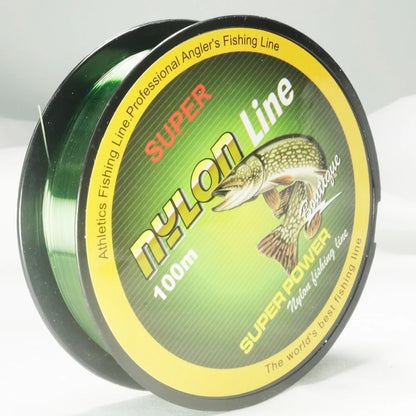 100M  Carp Green Nylon Fishing Line Super Strong Monofilament line Japanese Material Saltwater Carp Fishing leader line