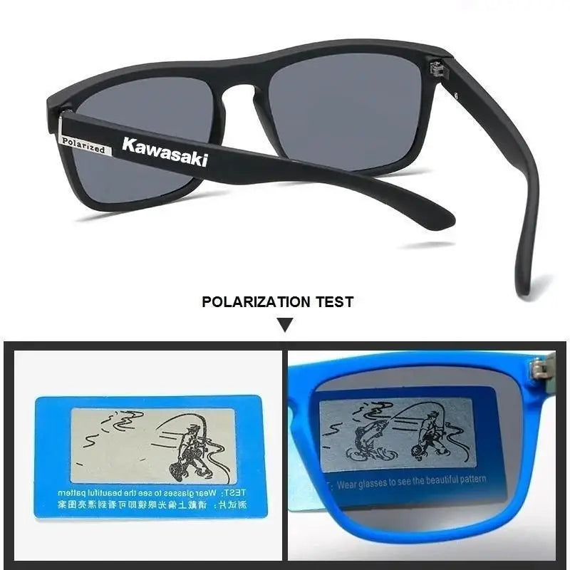 Fashion  Kawasaki Polarized Cycling Glasses Men's Women's Outdoor Sports Sunglasses Hiking Self Driving Climbing Fishing Glasses